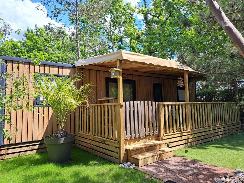 mobil home camping gironde